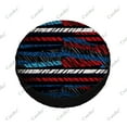 thumbnail image 5 of Motif Artistique Rayé Abstrait Polyester Universel Housse de Roue de Rechange pour Remorque RV SUV Camion Campeur, 5 of 5