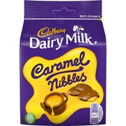 Cadbury Dairy Milk Caramel Nibbles Chocolate Bag, 120 G, Pack Of 10