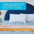 thumbnail image 3 of Two Pack Shredded Gel Memory Foam Pillow – Cooling Bed Pillow – Side, Stomach, and Back S pers – Pack of 2 – King, 3 of 6