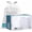 50 Count (Pack of 1), variant on Custom Fit Trash Bags Compatible with Code J 50 Count White Drawstring Garbage Liners 10-10.5 Gallon 21"x28" Tear-Resistant Bags for Kitchen Bathroom & Office