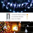 thumbnail image 3 of Lights Battery Operated 33ft 80LED String Lights with Remote Waterproof Indoor Outdoor Hanging Decorative Christmas Lights for Home Party Patio Garden Wedding, 3 of 15