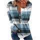 thumbnail image 2 of ICHUANYI Liquidación Tops para Mujer Otoño Manga Larga Jersey Suelto Camisa Elegante Casual Señoras Rayas Cuello Redondo Sudaderas ICHUANYI WER202308247331, 2 of 5