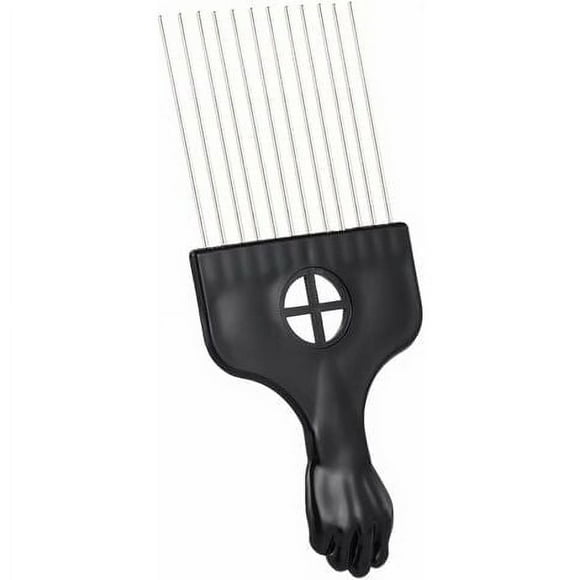 Styling Tools Afro Curl Comb Black Metal Afro Comb