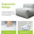 thumbnail image 5 of 5 Pieces Olefin Patio Conversation Set with Thickened Cushions 4-Seat Outdoor Furniture Set with Bean Bag Chairs (Light Gray), 5 of 8