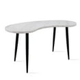 thumbnail image 4 of Steve Silver Kinsley White Marble Desk, 4 of 7