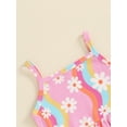 thumbnail image 6 of Nygoyerh Toddler Baby Girls 2Pcs Summer Outfits Stripe Floral Print Ribbed Tank Tops with Flare Pants 6M 12M 18M 24M 3T 4T Kids Casual Long Pants Sets Cute Fashion Outfits, 6 of 8