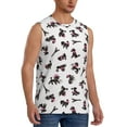 thumbnail image 2 of Balery Poodle Dog Men's Sleeveless Muscle Shirts Workout Tank Top, Moisture Wicking, Odor Protection-Small, 2 of 8