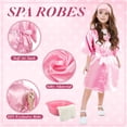 thumbnail image 3 of Suministros para fiestas de spa Bunnycool Kids con batas, lavabos y toallas, 3 of 7