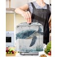 thumbnail image 2 of Sea Turtle Teal Blue Stand Mixer Dust Cover with Storage Pocket & Handles, Summer Coastal Ocean Wood Grain Fits All Tilt Head & Bowl Lift Kitchen Appliance Cover Organizer Bag Accessories, 6-8 Quart, 2 of 6