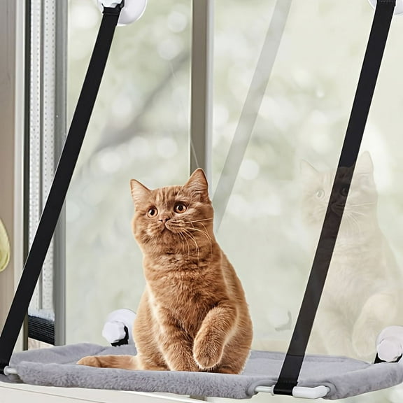 Cat Bed Hammock, Wall Mounted Suction Cups Suspension Cat Blanket Bed