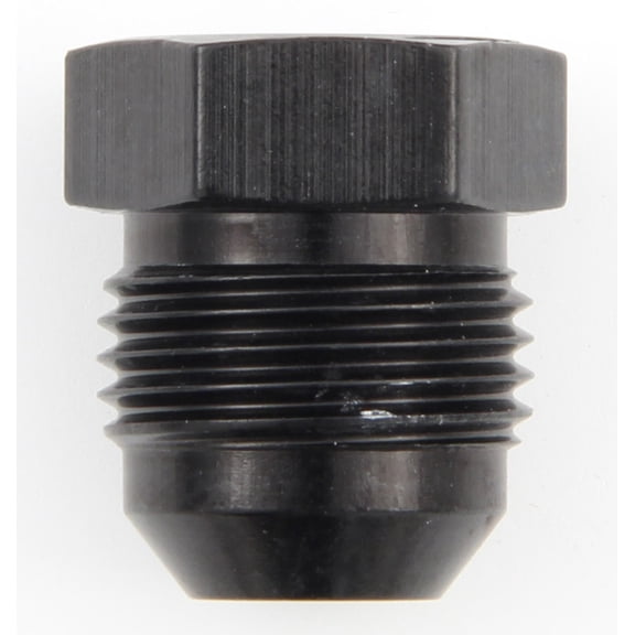 Fragola Fitting - Plug - 10 AN - Hex Head - Aluminum - Black Anodize - Each