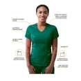thumbnail image 3 of Adar Pro Modern Athletic Scrub Set For Women - Modern V-Neck Scrub Top & Yoga Jogger Scrub Pants, 3 of 7
