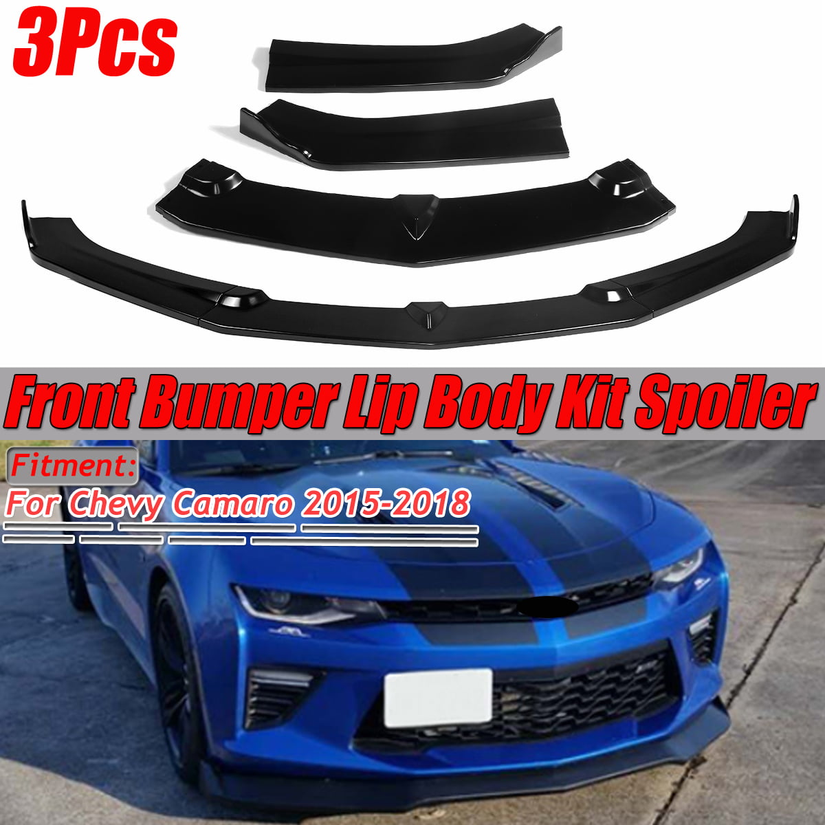 Removable License Plate Bracket 2016-2018 Chevy Camaro w/ Ground Effects & 1LE