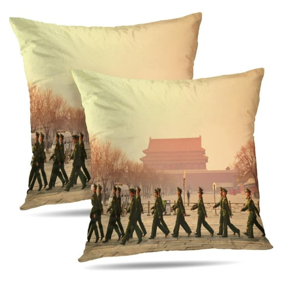 LALILO Throw Pillow Covers Lines Modern Geometric Native Black Cushion Cover 18" x 18", 2 Pack