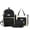 Black, variant on HJYCHN School Backpack for Girls Large Capacity 4 Piece Set Lightweight Daypack for High Kids Outdoor Travel School Backpacks Black One Size