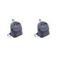 thumbnail image 4 of pitrice Corduroy Wide Range Of Uses Solid Backpack For School Travel Fashion Women School Backpack gray 2Set, 4 of 6