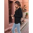 thumbnail image 5 of Womens Long Sleeve Shirts V Neck Casual Tops Loose Dressy Basic Fall Fashion Trendy Outfits Winter Clothes, 5 of 8