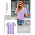 thumbnail image 4 of ZXSXSY Womens Summer Cute Smile Face Funny T-Shirts Trendy Graphic Tops Casual Short Sleeve Tee Shirts, 4 of 8