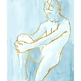 thumbnail image 3 of Loreth, Lanie 20x23 Black Modern Framed Museum Art Print Titled - Seated Male Figure on Blue, 3 of 5
