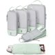 thumbnail image 1 of Juego de 6 cubos de compresión para viajes, bolsas ligeras organizadoras de equipaje, bolsas duraderas para ahorrar espacio, artículos esenciales de viaje, 1 of 6