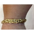thumbnail image 3 of 14K Gold 9mm Byzantine Bracelet, 3 of 11