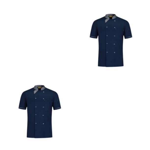 Qarigey Ajuste y cómodo: delantal de cocina de poliéster con hebilla, tejido transpirable de textura profesional resistente al desgaste Type7 NO7