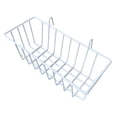 thumbnail image 4 of Flynix Hanging Wall Basket Metal Organizer Rectangular Wire Shelf Floating Wall Storage White, 4 of 10