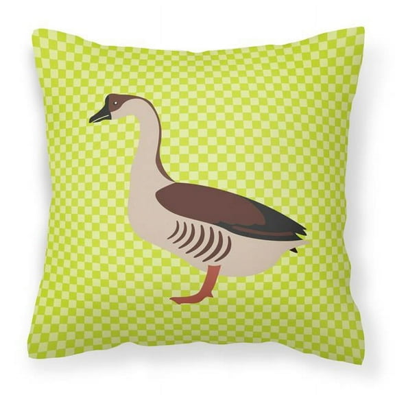Carolines Treasures BB7722PW1414 Chinese Goose Green Fabric Decorative Pillow, 14 x 14 in.