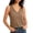 Khaki, variant on WHEANG Everyday Casual Plus Size T Shirt for Women Classic Solid Color V Neck Tank Tops Summer Sleeveless Basic Shirts True Tees Trendy Clothes Breathable Loose Fit Top(Color BlackSize S)