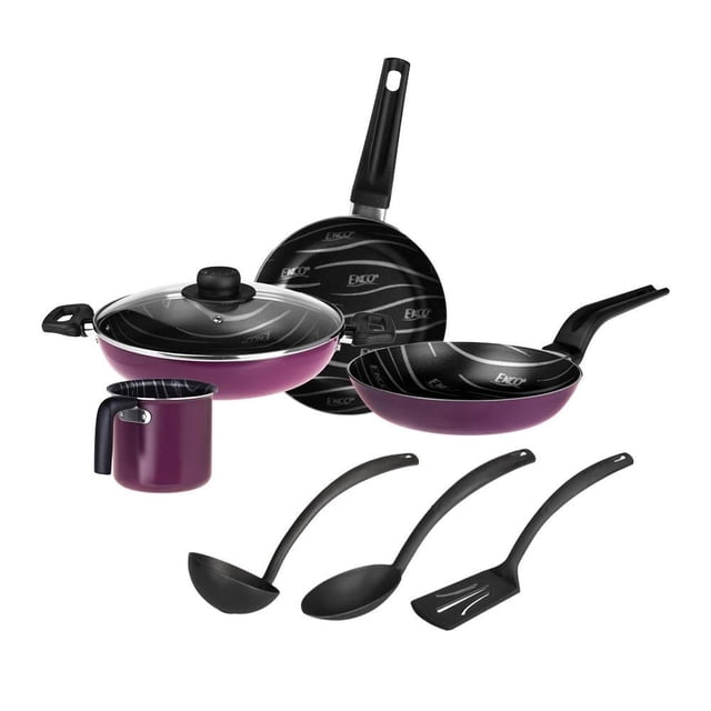 Batería de Cocina Ekco Tendencia 8 Piezas Aluminio Modelo Tendencia