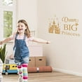 thumbnail image 3 of Gold PVC Wall Sticker Art Word Dream Big Princess Wall Decal Dreamy Castle Pattern Vinyl Wall Decal Golden Crown Wall Decor for Kids' Room Girls' Bedroom Decoration, 3 of 9