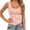 Pink, variant on Tanghaowl Tank Tops for Women, Women's Fashionable Casual Ribbed Solid Color Sleeveless Top Brown XL