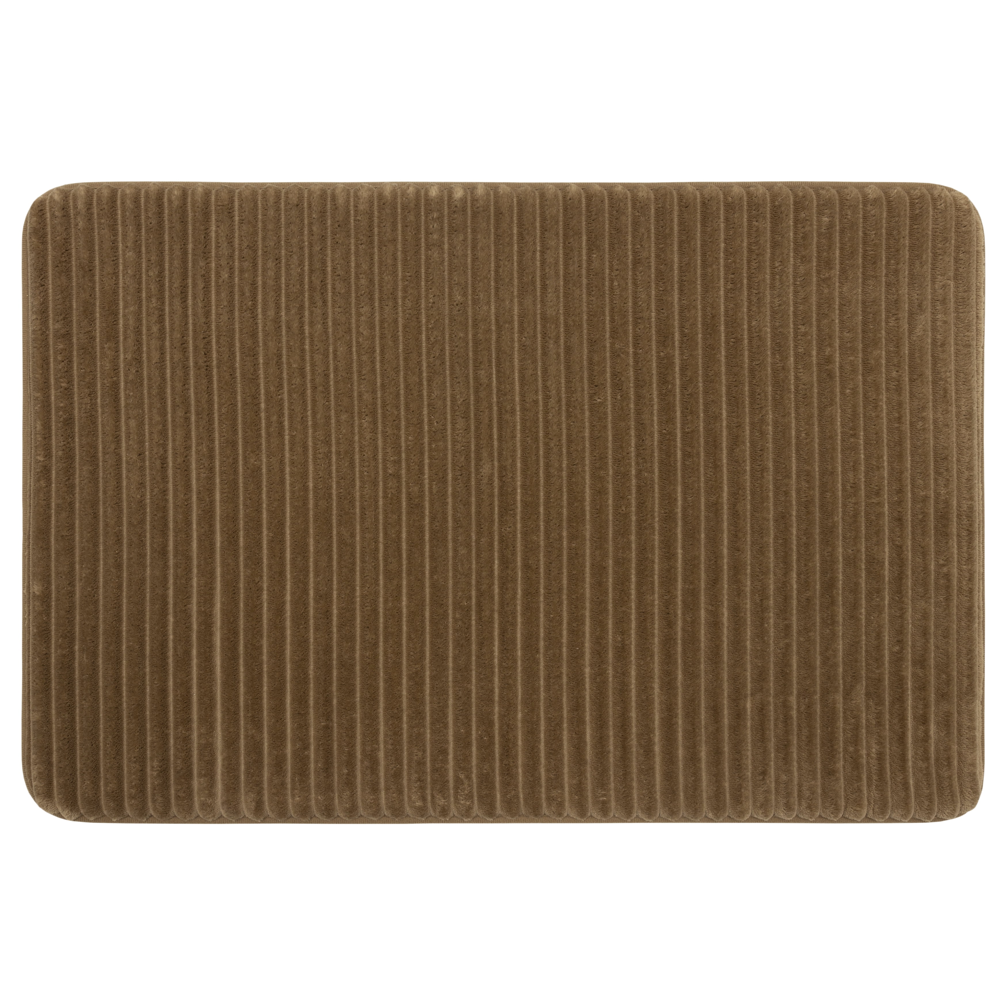 Mainstays Quick Dry Memory Foam Bath Rug, Acorn, 20" x 30"