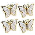 thumbnail image 5 of Ludlz 4Pcs Napkin Buckle Butterfly Shape Stunning Visual Effect Alloy Butterfly Napkin Rings Hotel Napkin Buckles Home Supply, 5 of 8