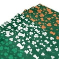 thumbnail image 6 of JOOCAR Irish St.Patrick's Day Shower Curtain Clover Green White Orange Design Leprechaun Hat Shamrock Bathroom Curtain with Hooks 72x72 inch Waterproof Polyester Fabric Bathroom Decorations, 6 of 7