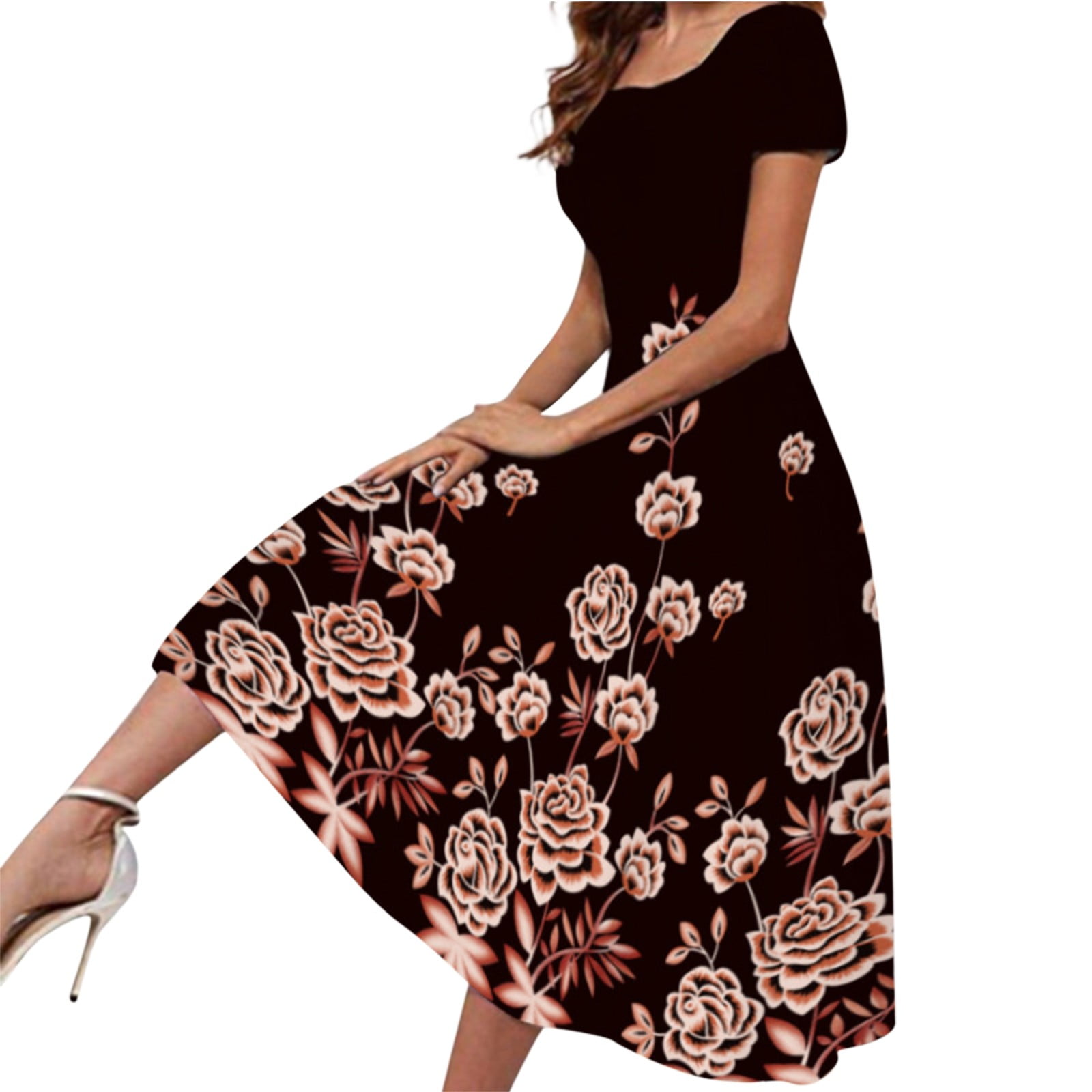 HSMQHJWE Womens Dresses Short Petite Summer Dresses Womens Summer