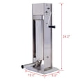 thumbnail image 3 of Barara King Stainless Steel Commercial Sausage Stuffer,Dual Speed Vertical Sausage Maker 11Lb/5L, Meat Filler With 4 Stuffing, 3 of 8