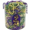144 Piece Bucket Of Mardi Gras Beads
