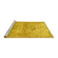 thumbnail image 2 of Ahgly Company Machine Washable Indoor Square Persian Yellow Traditional Area Rugs, 6' Square, 2 of 4
