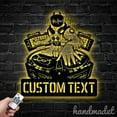 thumbnail image 2 of Handmadetneonsign Personalized Astronaut DJ Metal Wall Art LED Light, Custom DJ Astronaut Sign Home, 2 of 5