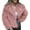 Pink, variant on Women's Faux Fur Coat, Plush Textured Short Jacket, Lapel Collar Cropped Length, Thickened Warm Overcoat, Luxurious Winter Outerwear, Open Front Style Beige L