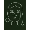 thumbnail image 2 of Wang, Melissa 25x32 Black Ornate Wood Framed with Double Matting Museum Art Print Titled - Malachite Portrait IV, 2 of 4