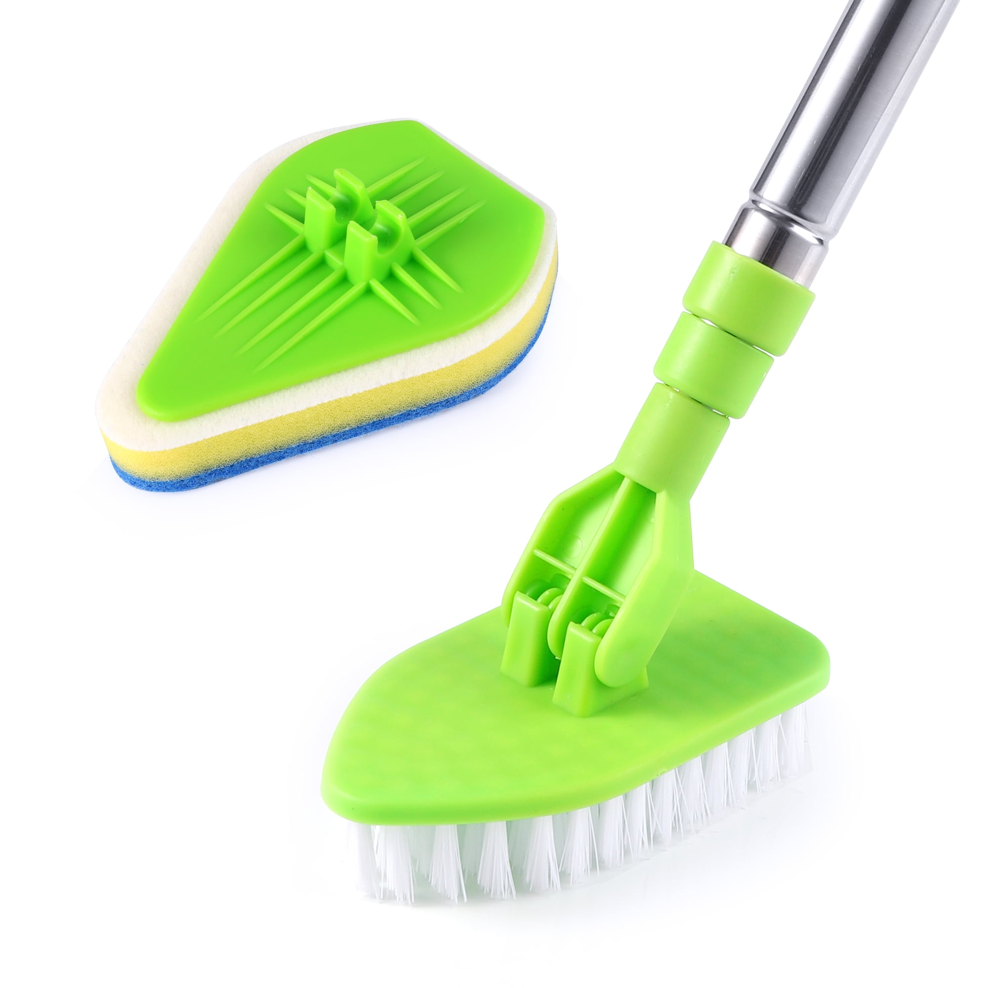 Voksady Cleaning Brush with Long Handle 37'' Extendable Floor