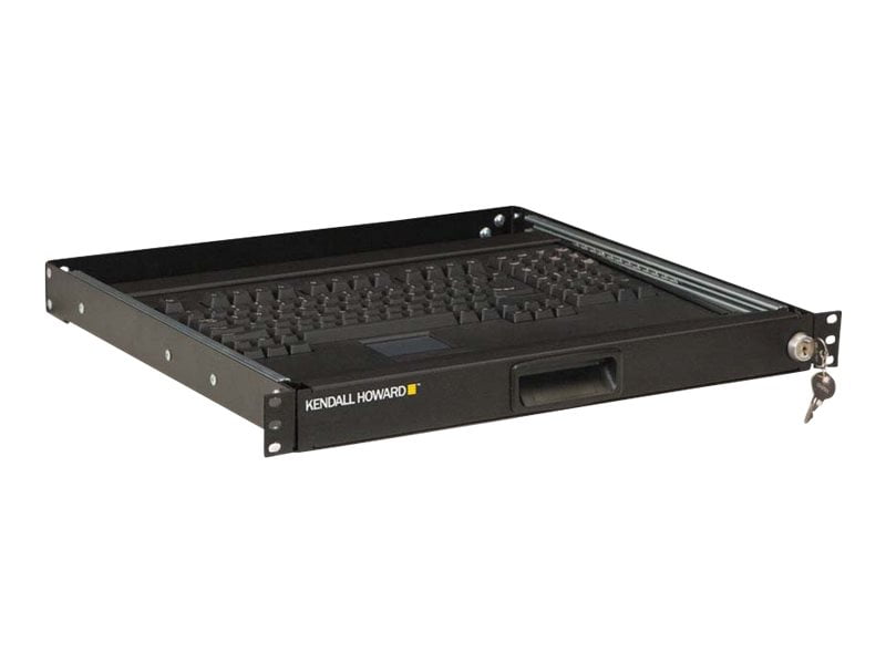 Kendall Howard 1U Rackmount 2-Post Keyboard Tray - Rack keyboard shelf ...