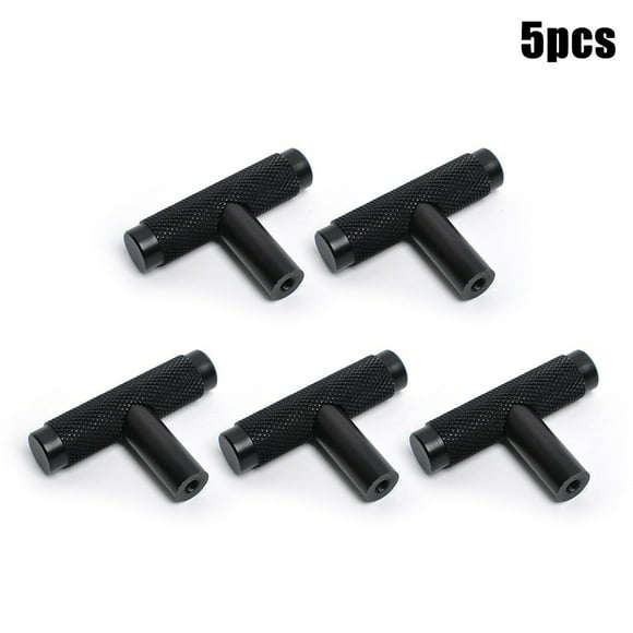 Black Golden Cupboard Handle Modern Simple Matte Cabinet Door Knob Furniture Drawer Pull Hardware Pull Knurled T Bar Knob Handle