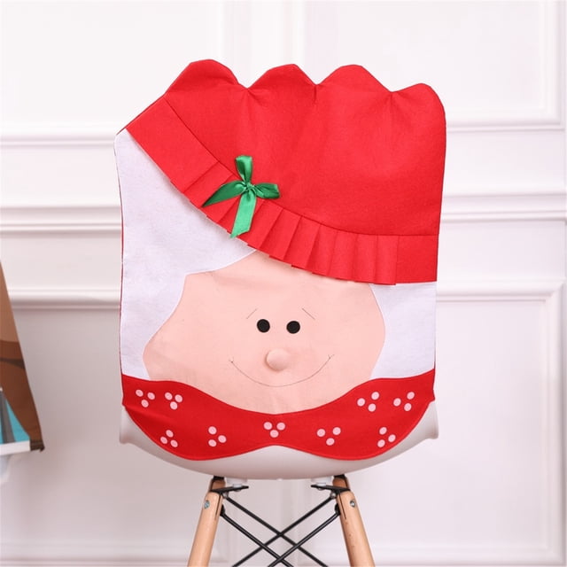 Teissuly Christmas Chair Covers Decor, Kitchen Dining Chair Slipcovers Sets for Christmas Holiday Festive Decorations Teissuly WER202310165041
