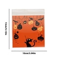 thumbnail image 5 of EUDIDV Spooky Candy Tote 100pcs Halloween Biscuits Roll Candy Snow Candy Packaging Bag Ghost Festival Party Gift Self Sealing Bag Jack-O'-Lantern Candy Bags, 5 of 7
