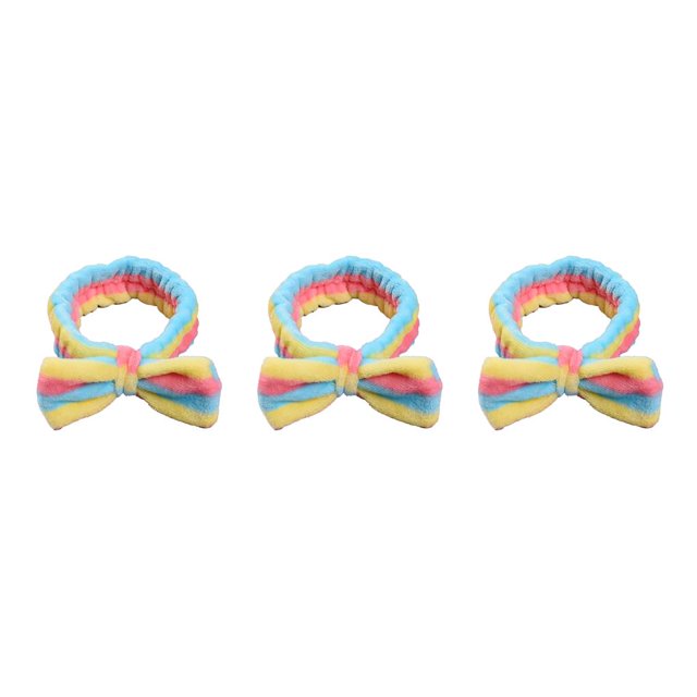 Qarigey Diademas Lazo Nudo Estiramiento Suavidad Adornos de franela Accesorios para el cabello Diadema para de cara Sporting iris raya Type1 NO1 Qarigey CBP376849
