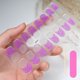 thumbnail image 1 of Parche de uñas de Gel semicurado francés blanco, pegatinas de uñas de Gel de cubierta completa, calcomanías adhesivas para lámpara UV, Parche de manicura, 16 puntas, #7, 1 of 7