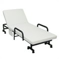 thumbnail image 1 of Costway Lit Pliant Réglable pour Invité Lit Simple Matelas Double Portable Roues, 1 of 10